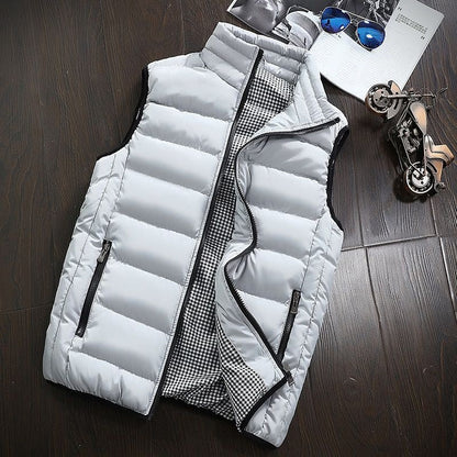 Gilet sans manches doublé et imperméable pour homme – style et fonctionnalité