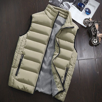 Gilet sans manches doublé et imperméable pour homme – style et fonctionnalité