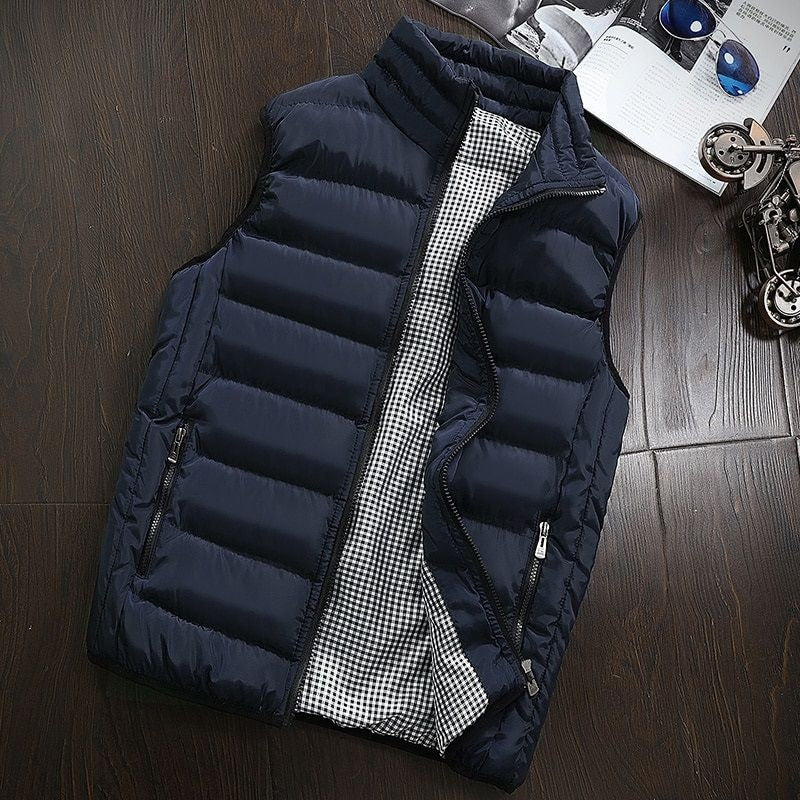 Gilet sans manches doublé et imperméable pour homme – style et fonctionnalité