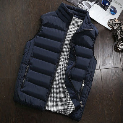Gilet sans manches doublé et imperméable pour homme – style et fonctionnalité