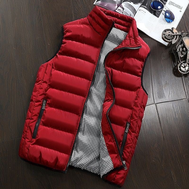 Gilet sans manches doublé et imperméable pour homme – style et fonctionnalité