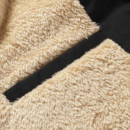 Gilet sans manches élégant doublé de fourrure pour homme