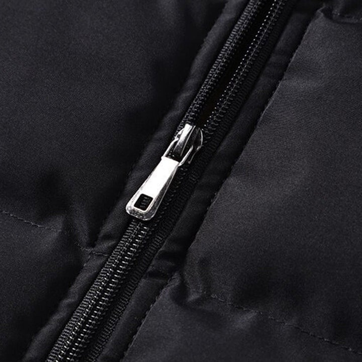 Gilet sans manches élégant doublé de fourrure pour homme