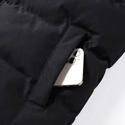 Gilet sans manches élégant doublé de fourrure pour homme