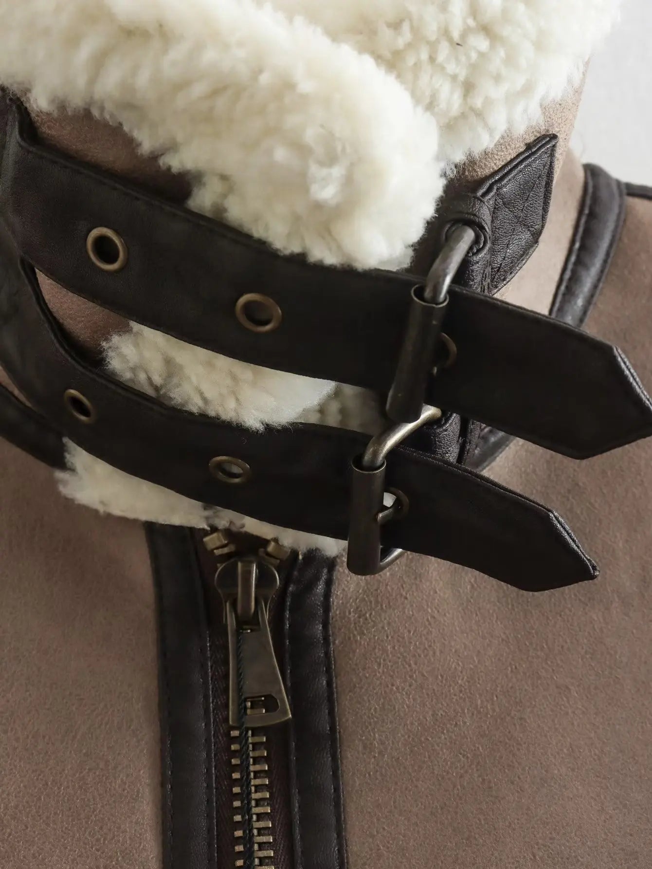 Gilet sans manches en cuir | élégant et confortable