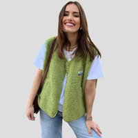 Gilet sans manches en laine tendance pour femme