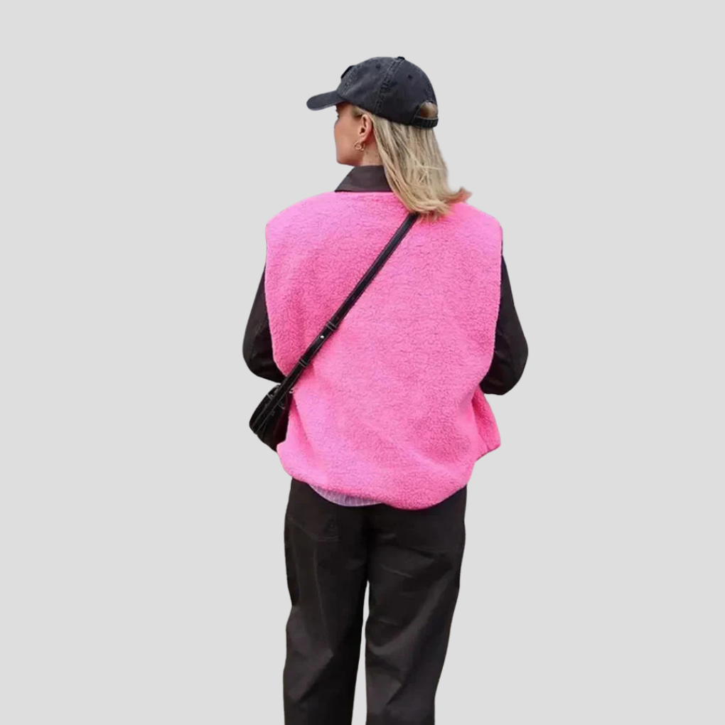 Gilet sans manches en laine tendance pour femme