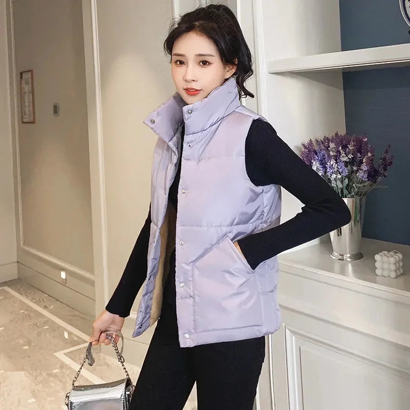 Gilet sans manches | long et chaud