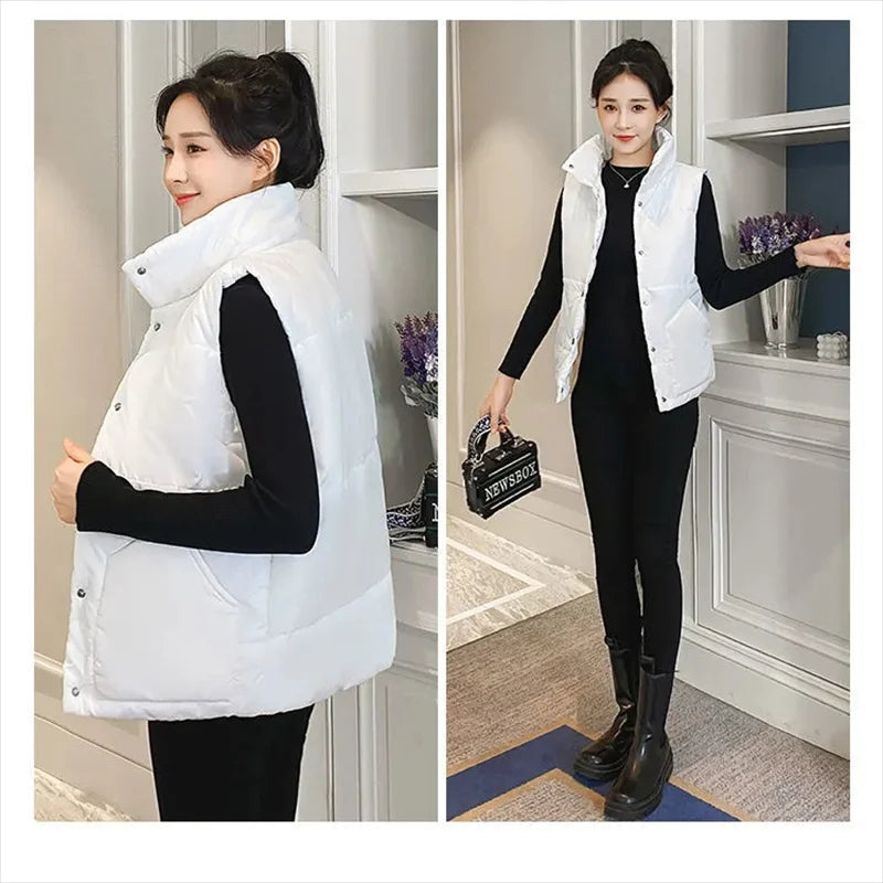 Gilet sans manches | long et chaud