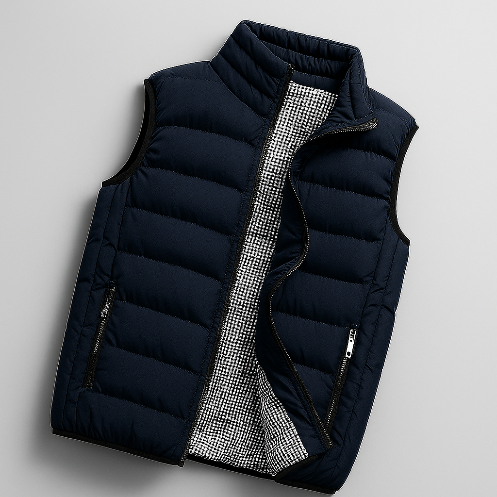 Gilet sans manches matelassé léger pour homme