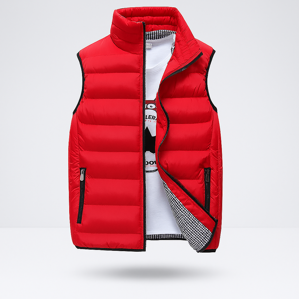 Gilet sans manches matelassé léger pour homme