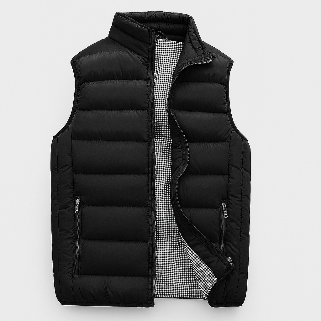 Gilet sans manches matelassé léger pour homme