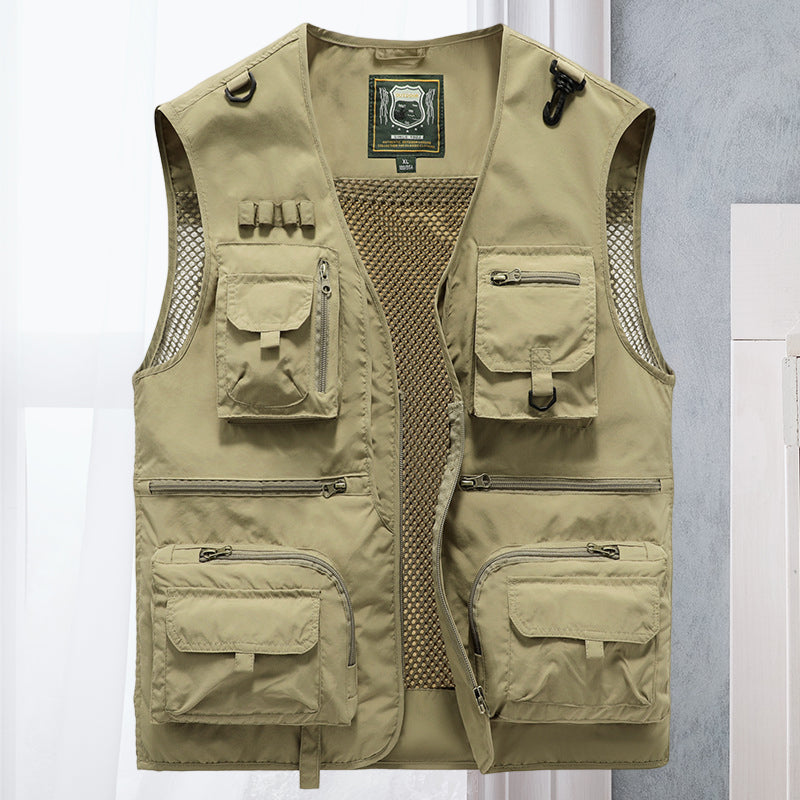 Gilet utilitaire multipoche pour homme
