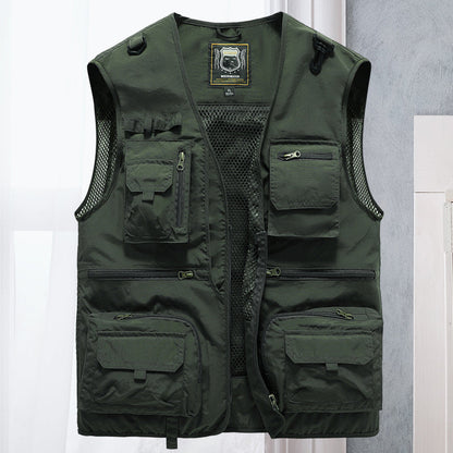 Gilet utilitaire multipoche pour homme