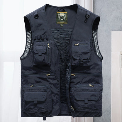 Gilet utilitaire multipoche pour homme