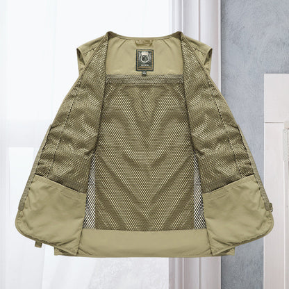 Gilet utilitaire multipoche pour homme