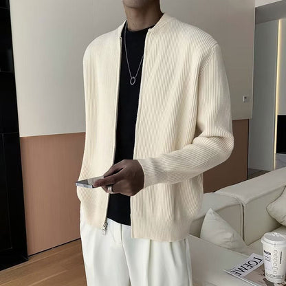 Gilet zippé côtelé pour homme