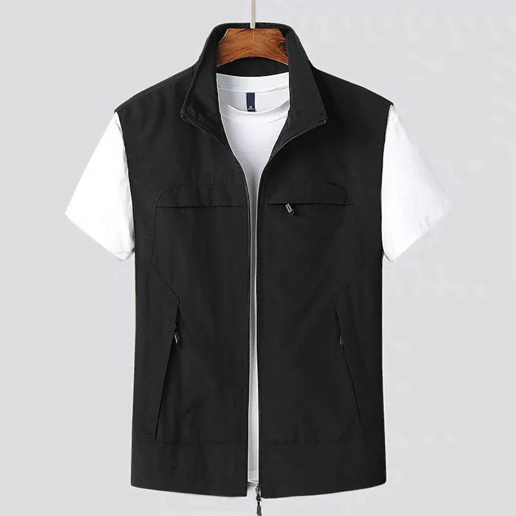 Gilet zippé léger pour homme pour les activités de plein air