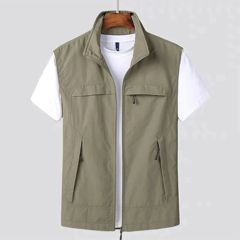 Gilet zippé léger pour homme pour les activités de plein air