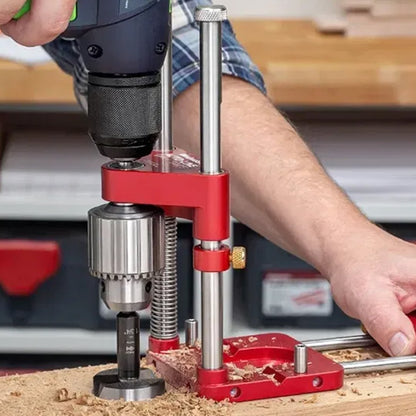 Guide de perçage manuel pour le travail du bois - portable et réglable
