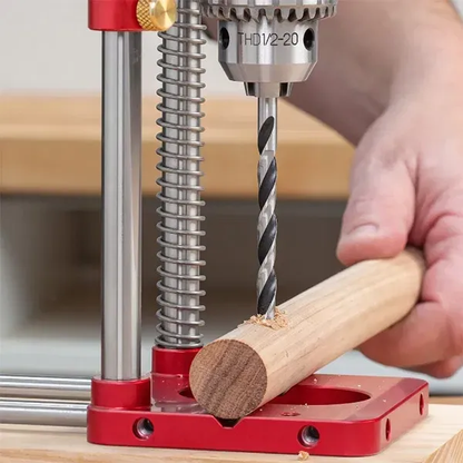 Guide de perçage manuel pour le travail du bois - portable et réglable