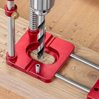 Guide de perçage manuel pour le travail du bois - portable et réglable