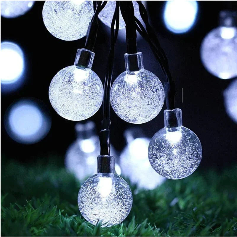 Guirlande lumineuse LED solaire d’extérieur - étanche - jardin