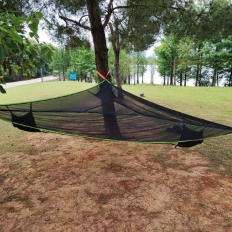Hamac de camping triangulaire en filet pour la détente en plein air