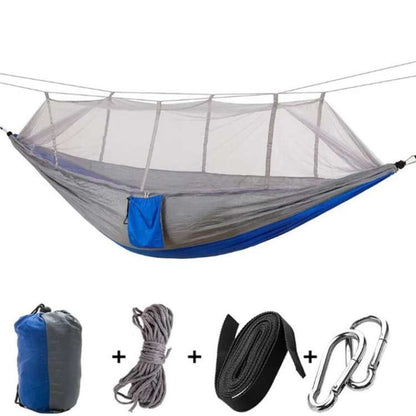 Hamac portable d’extérieur pour le camping avec moustiquaire
