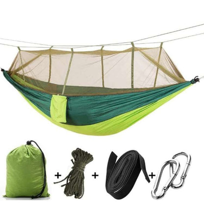Hamac portable d’extérieur pour le camping avec moustiquaire