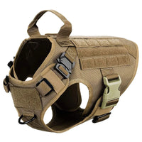 Harnais tactique anti-traction pour chien pour l’entraînement et les aventures en plein air
