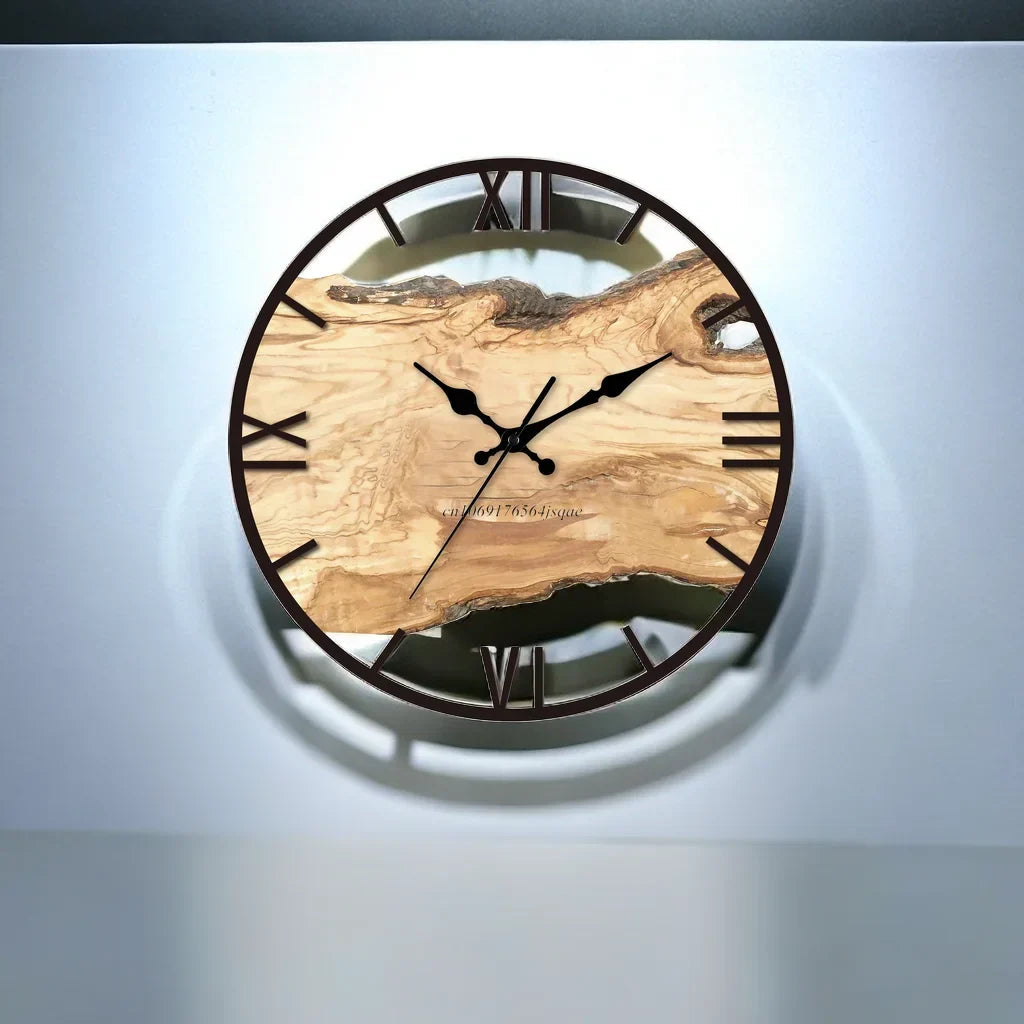 Horloge murale en acrylique transparent | design moderne - silencieuse - installation facile