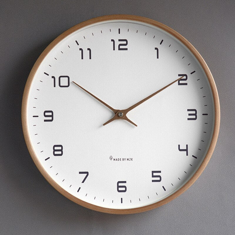 Horloge murale en bois, simplicité scandinave – minimalisme élégant