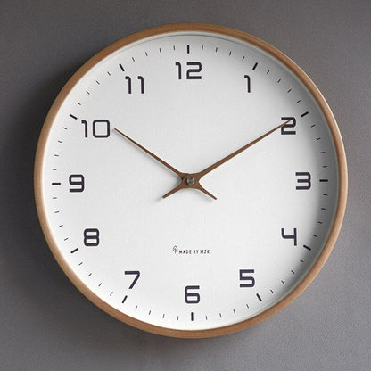 Horloge murale en bois, simplicité scandinave – minimalisme élégant