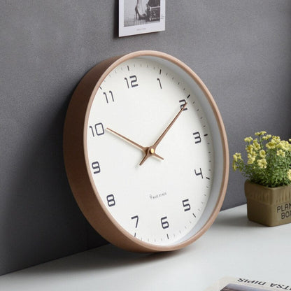 Horloge murale en bois, simplicité scandinave – minimalisme élégant