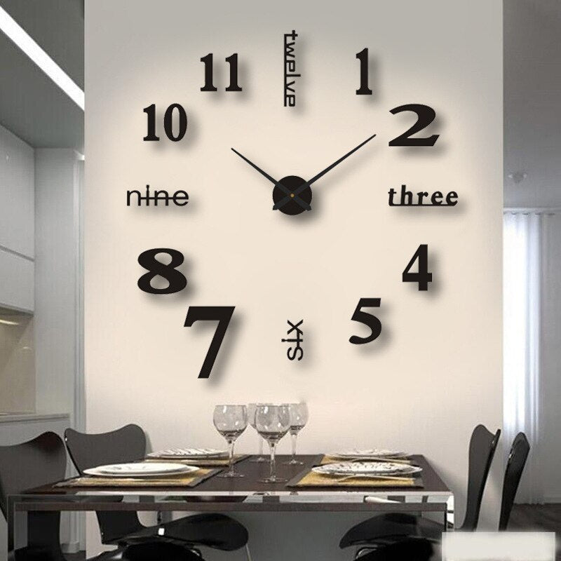 Horloge murale moderne grand format