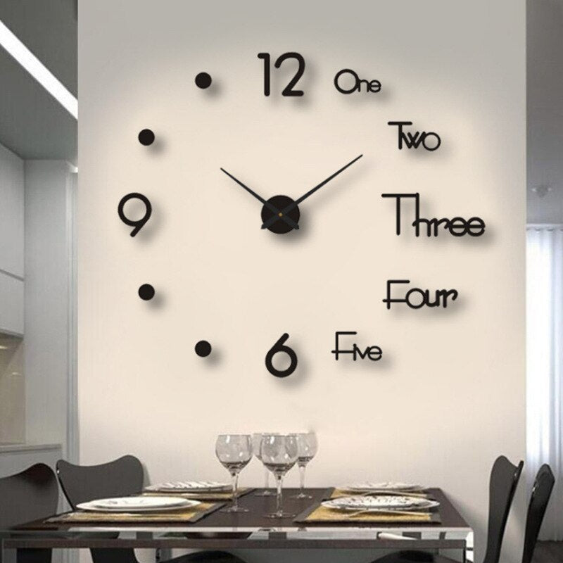 Horloge murale moderne grand format