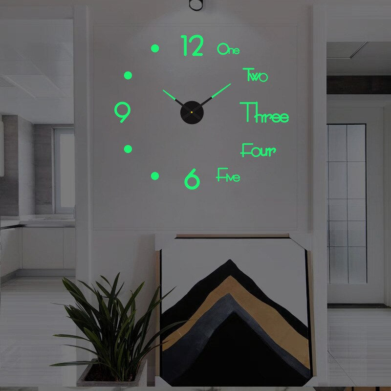 Horloge murale moderne grand format
