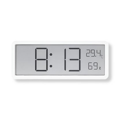 Horloge murale numérique à LED avec température et humidité