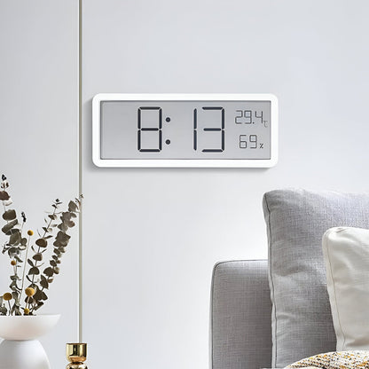 Horloge murale numérique à LED avec température et humidité