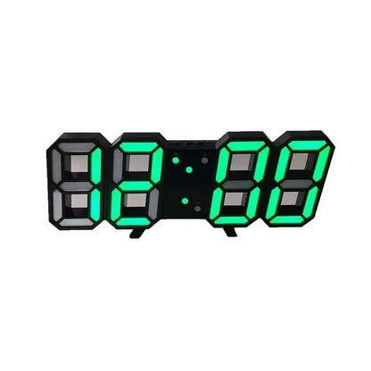 Horloge murale numérique LED 3D - moderne, affichage à luminosité réglable