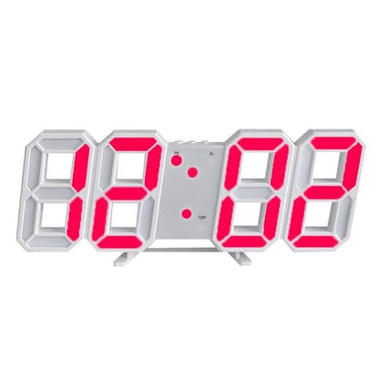 Horloge murale numérique LED 3D - moderne, affichage à luminosité réglable
