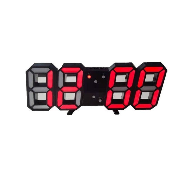 Horloge murale numérique LED 3D - moderne, affichage à luminosité réglable