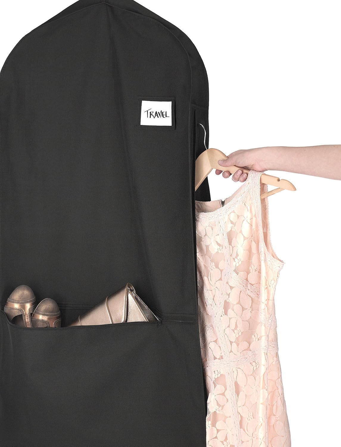 Housse à vêtements de voyage unisexe zippée et déperlante
