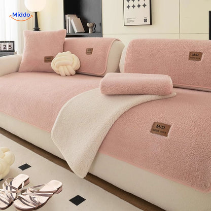 Housse de canapé | design doux effet peau d’agneau pour la chaleur et l’élégance