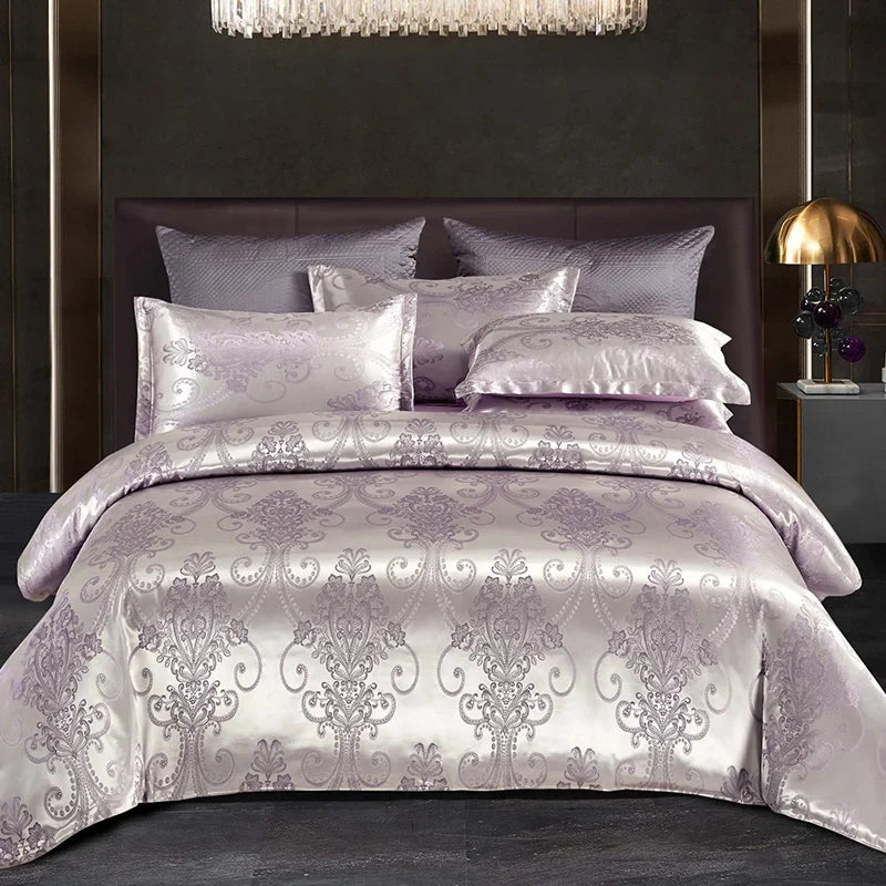 Housse de couette en tissu jacquard pour la chambre