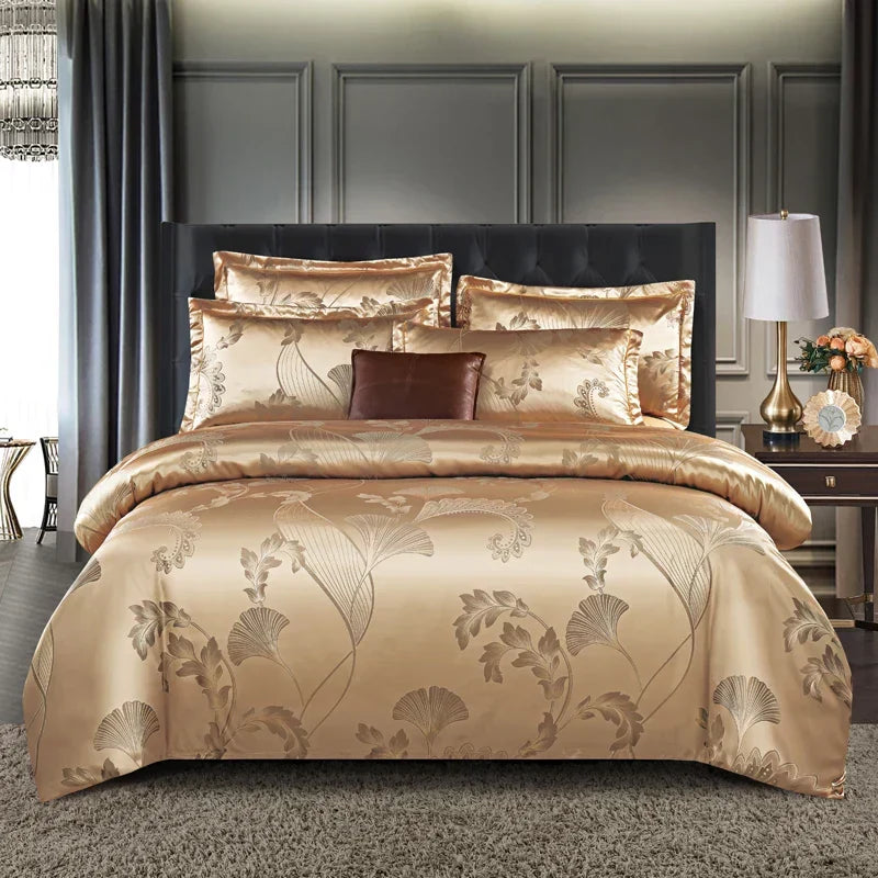 Housse de couette en tissu jacquard pour la chambre