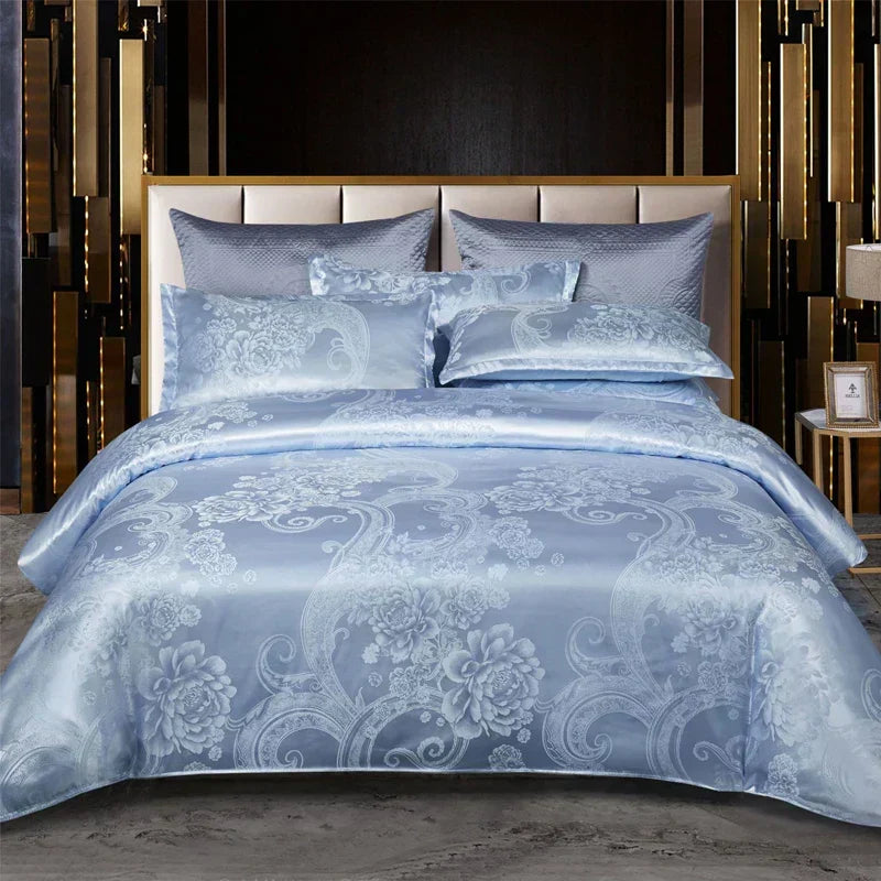 Housse de couette en tissu jacquard pour la chambre