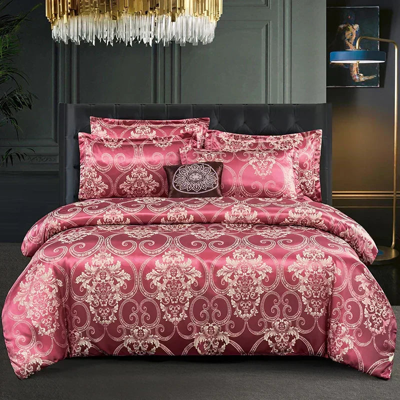 Housse de couette en tissu jacquard pour la chambre