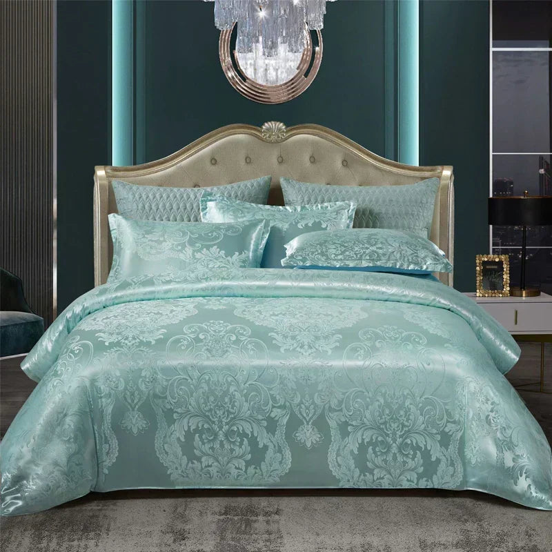 Housse de couette en tissu jacquard pour la chambre